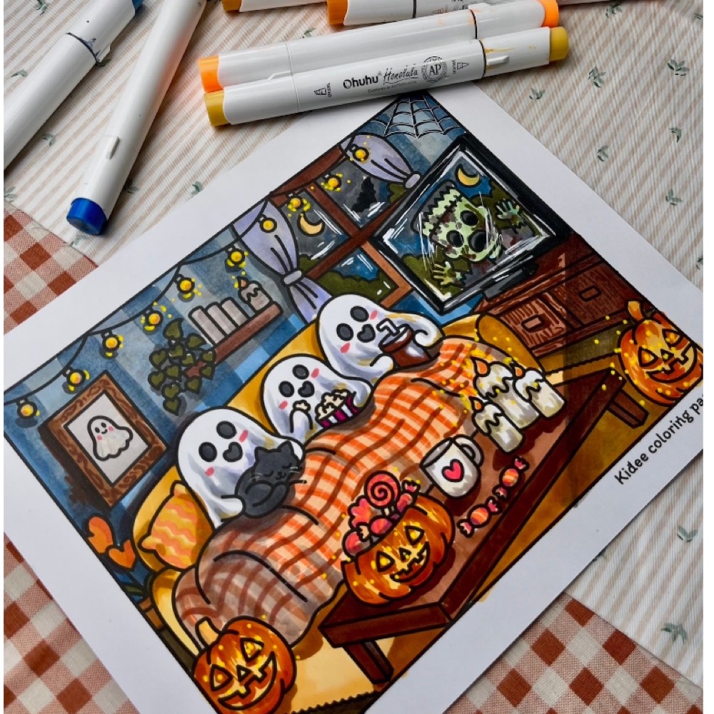 ภาพระบายสี Spooky Boo Boo ภาพที่ 4